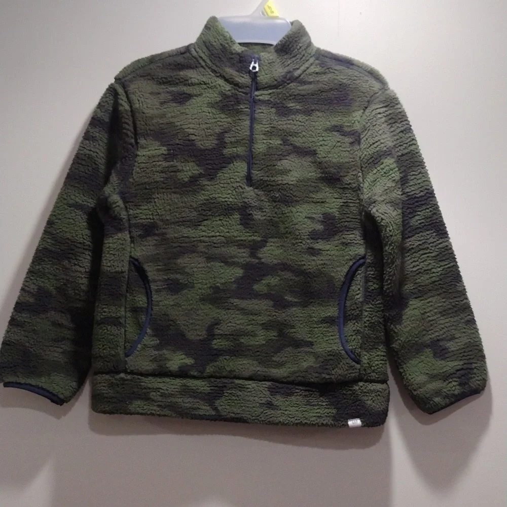 Gap, Boys Sherpa Zip Camouflage Fleece Jacket , Size L(10) - Good condition